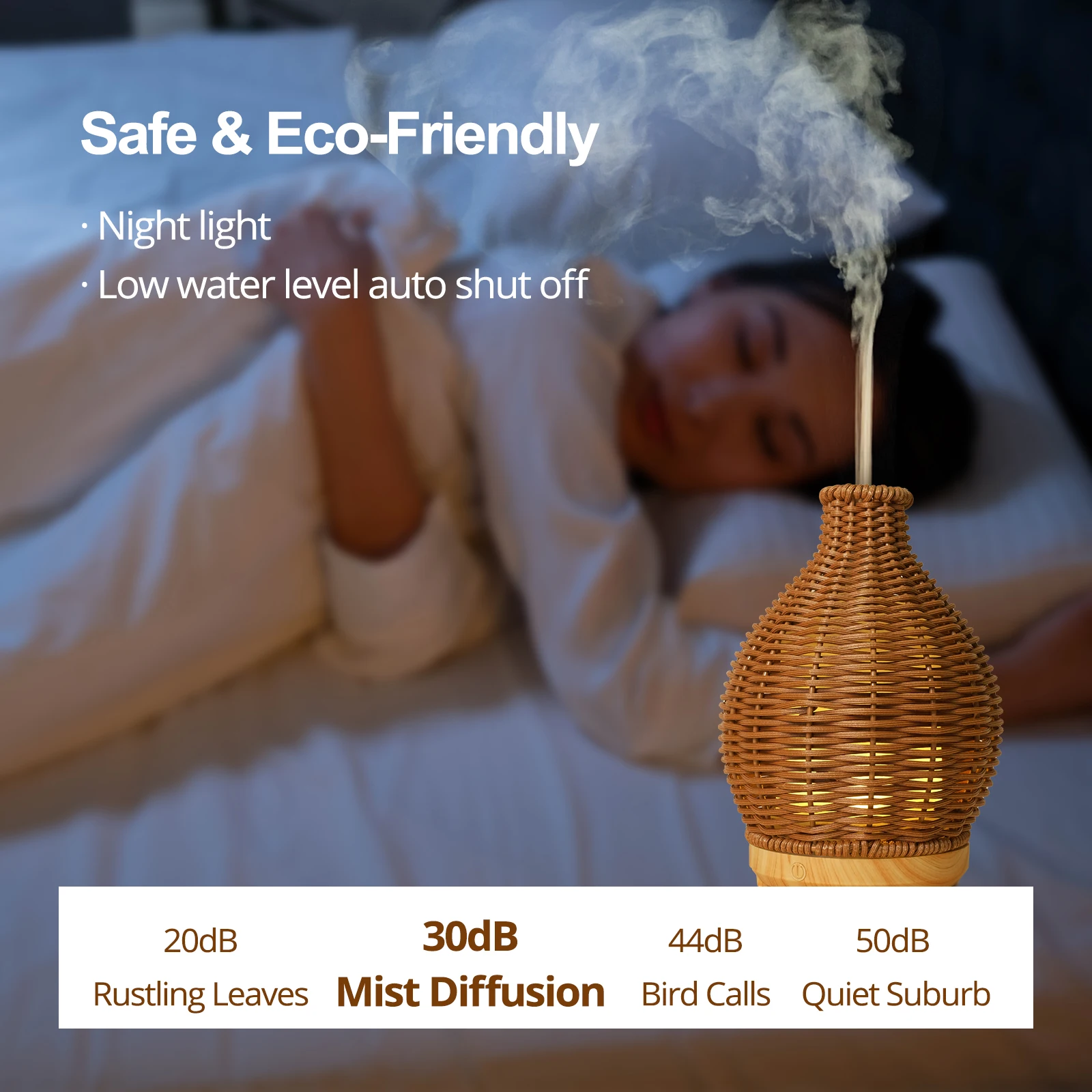 Rattan Weaving Air Humidifiers USB Home and Decoration Vase Shape Fragrance Diffuser Ultrasound Essential Oils Small Appliances