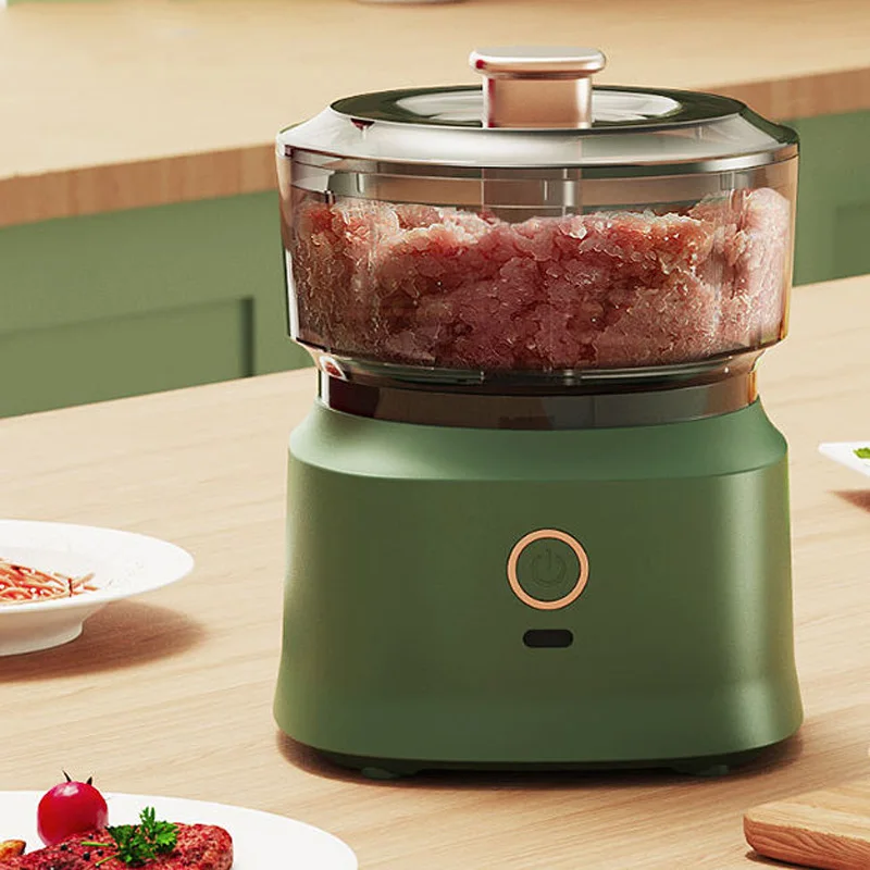 Electric Food Grinder Garlic Crusher Meat Grinder Small Kitchen Appliances Vegetable Crusher Rechargeable Food Processor