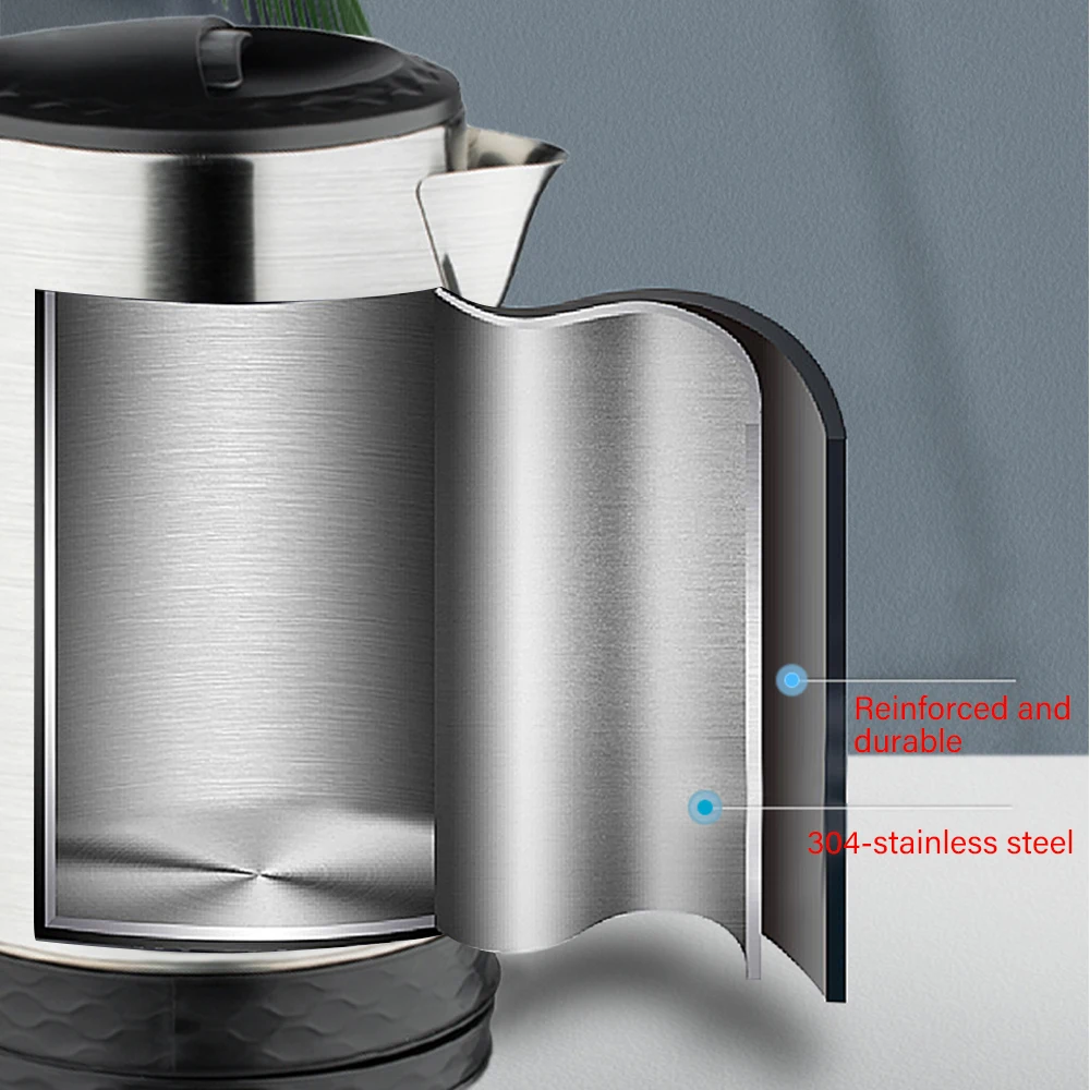 2L Electric Kettle Stainless Steel Kitchen Appliances Smart Kettle Whistle Kettle