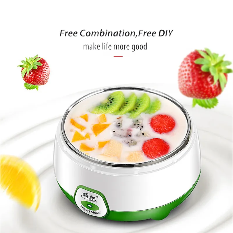 Mini Maker Automatic Yogurt Machine Household DIY Tools Kitchen Appliances Stainless Steel Tank Appliances