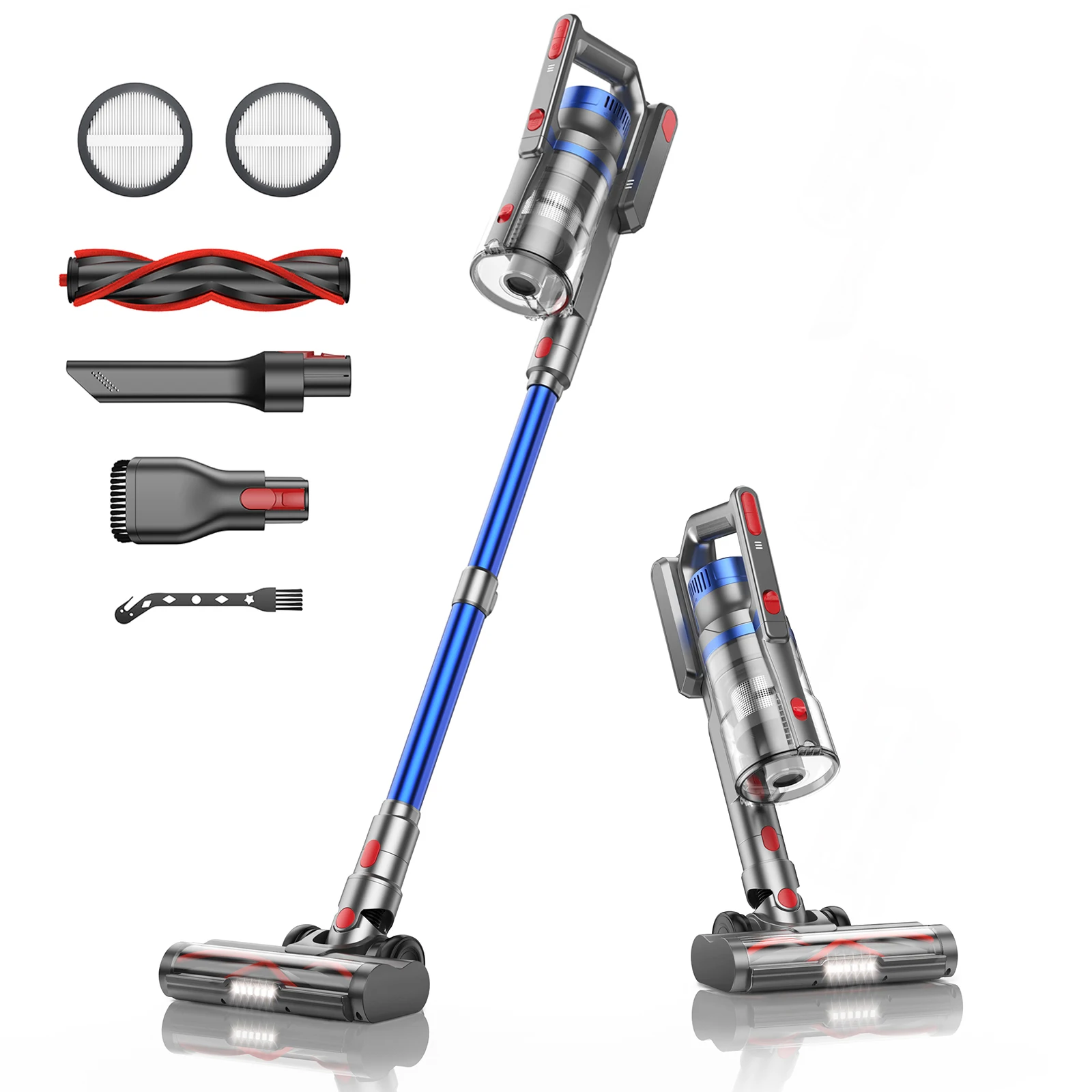 JR500 450W 36000PA Suction Power Handheld Cordless Wireless Vacuum Cleaner Home Appliance 1.2L Dust Cup Removable Battery