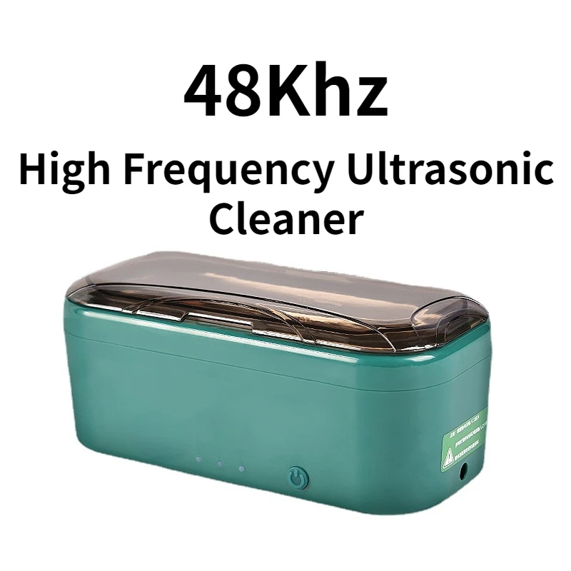 48khz High Frequency Deep Cleaning Cleaning Glasses Ultrasonic Tub Denture Cleaner Jewelry Cleanser Device Washing AppliancesPro