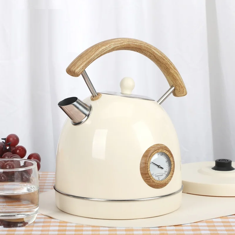 1800ML 220V Electric Kettle 304 Stainless Steel Inner Water Boiling Kettle Pot Fast Heating Home Appliance