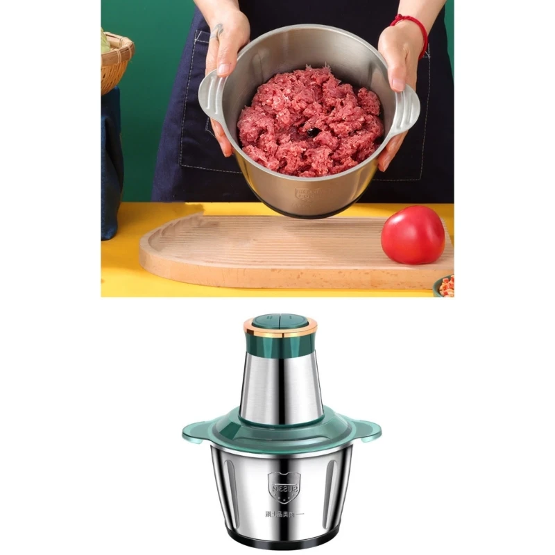 Large Capacity Commercial Household Electric Grinder Stainless Steel Mincer Kitchen Appliances Food Processor