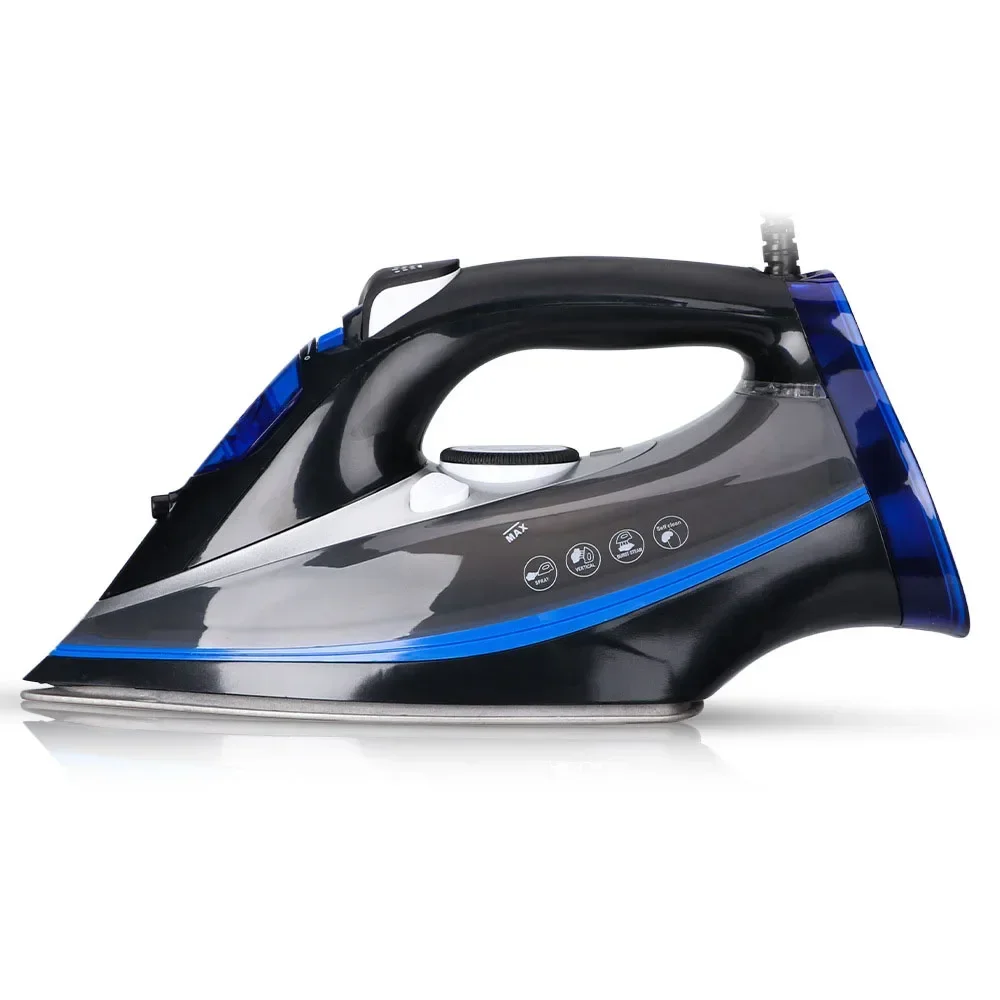 Electric Steam Iron Home Appliance Handheld Iron for Clothes Ceramic Plate Large Steam 2600W HG-1215 for Household