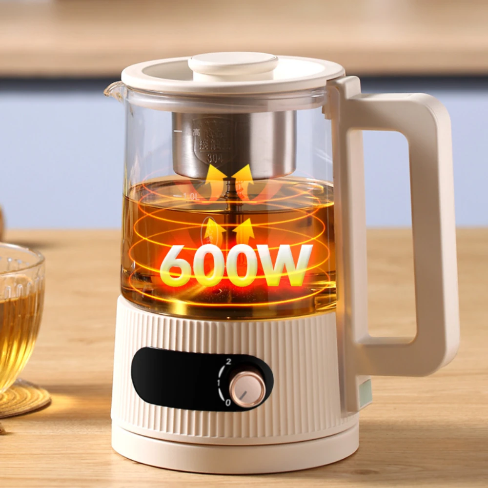 Multifunction Mini Electric Kettle Thicken Glass Health Pot Boil Water Soup Heat Milk Kitchen Appliances Teapot