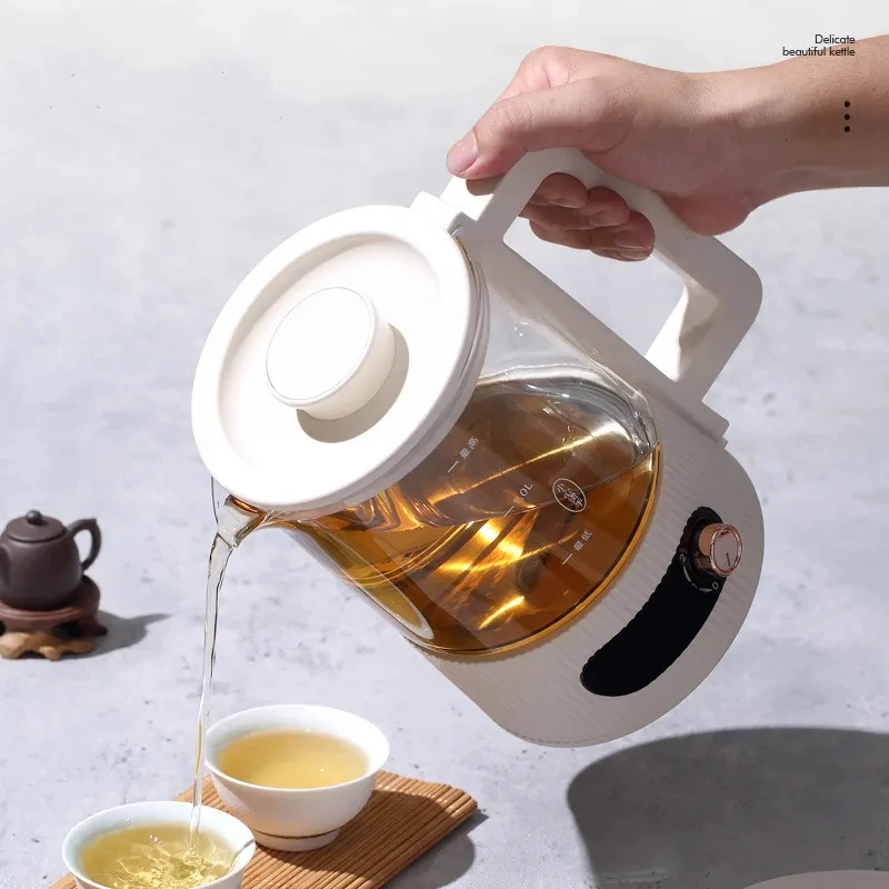 Multifunction Mini Electric Kettle Thicken Glass Health Pot Boil Water Soup Heat Milk Kitchen Appliances Teapot