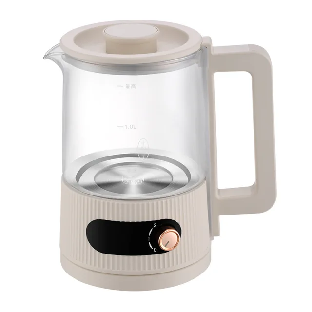 Multifunction Mini Electric Kettle Thicken Glass Health Pot Boil Water Soup Heat Milk Kitchen Appliances Teapot