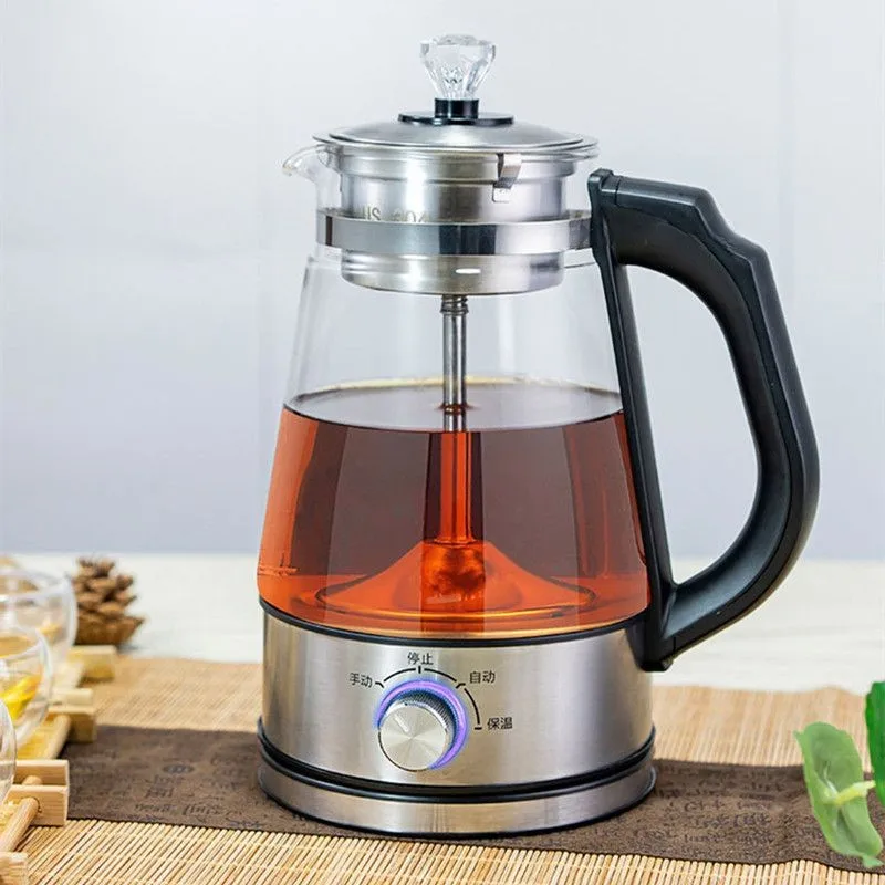 Teapots Electric Kettle Glass Water Kettle Smart Thermo Pot Coffee Water Boiler 220v Kitchen Appliances Tea Infuser