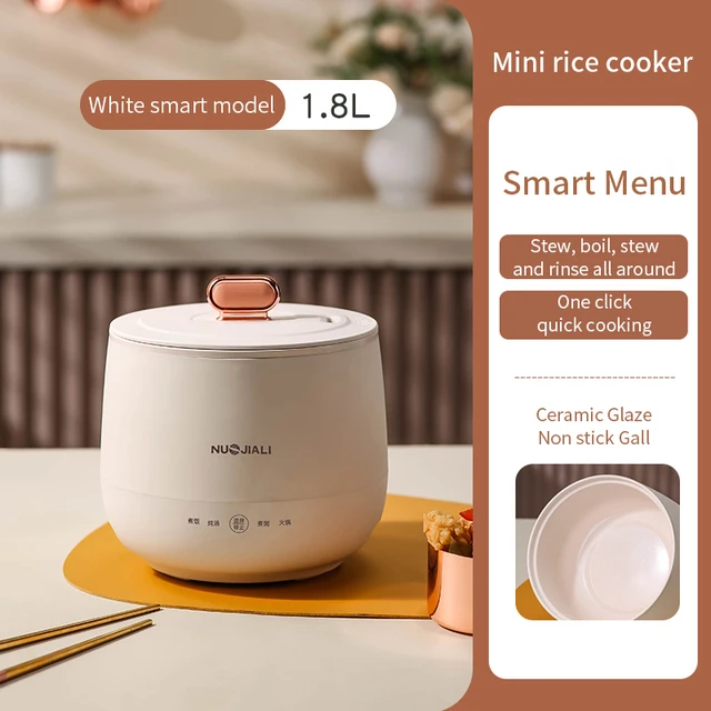 1.8L Electric Mini Rice Cooker Multifunctional Non Stick Pots for Cooking Portable Multicooker Appliances for Kitchen 110v 220v