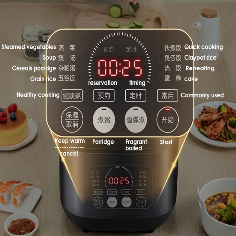 3L/4L/5L Large Capacity Household Electric Cooker Multifunctional High Quality 220V Home Kitchen Appliances