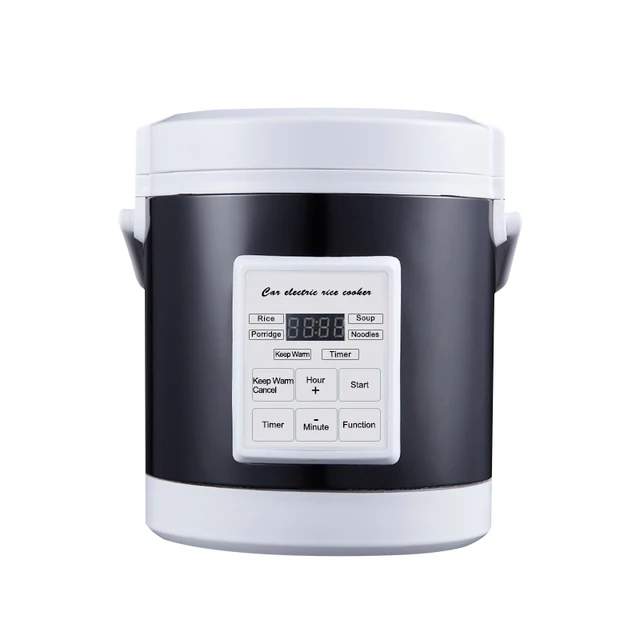 12V 24V Mini Car Rice Cooker 1.6L  car trucks electric soup porridge cooking machine food steamer warmer fast heating lunch box