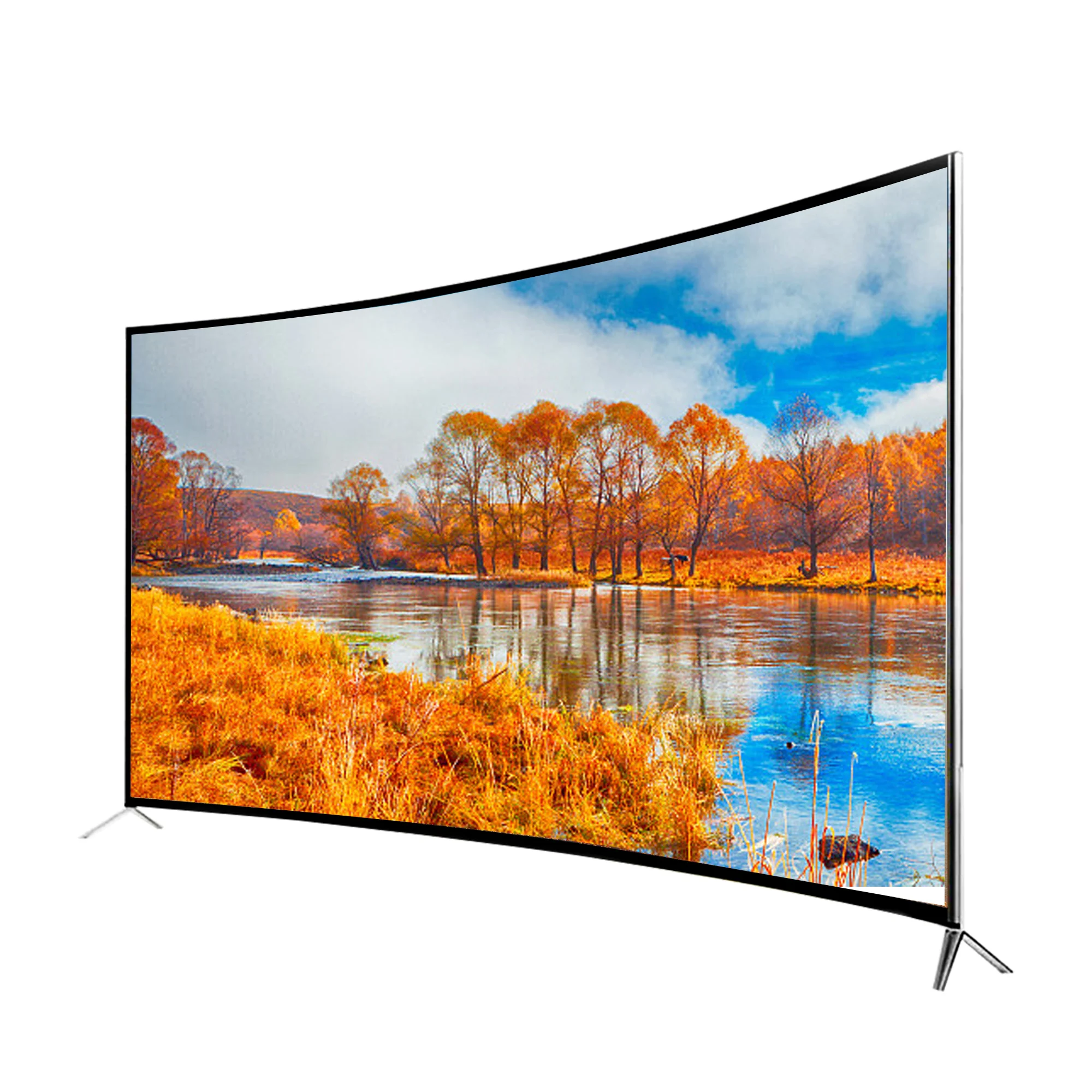 55 Inch New Product Curved Screen Led Tv Television 4k Smart Tv 55 Inch