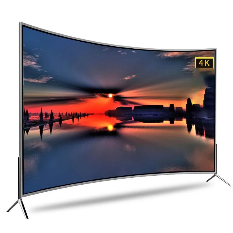 55 Inch New Product Curved Screen Led Tv Television 4k Smart Tv 55 Inch