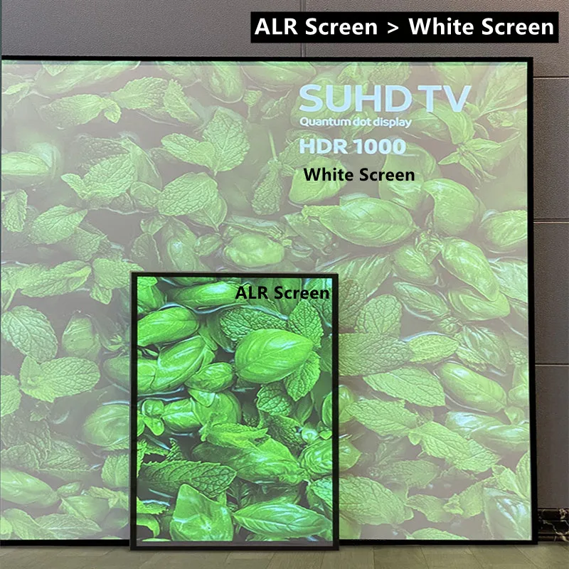 PS5ALR 16:9 Black Crytal Diamond Ambient Light Rejecting Projection Screen with Ultra Thin Frame for 4K Home Cinema