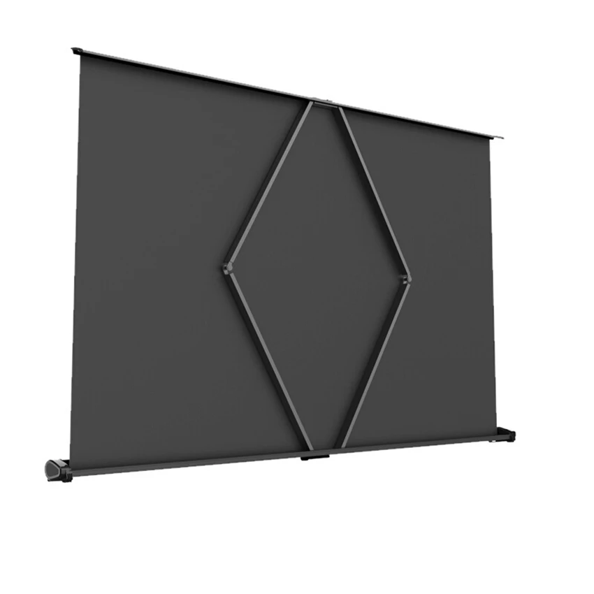White plastic portable high-definition projector screen 50-in 40in 16: 9/4: 3 aluminum alloy desktop projection instrument cloth