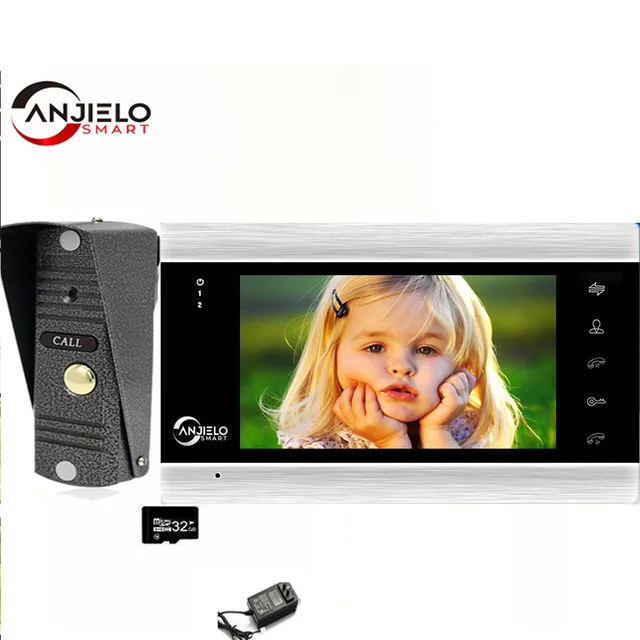 7 Inch Video Intercom Surveillance Camera Security Protection Interfone Residencial Night Vision For Apartment