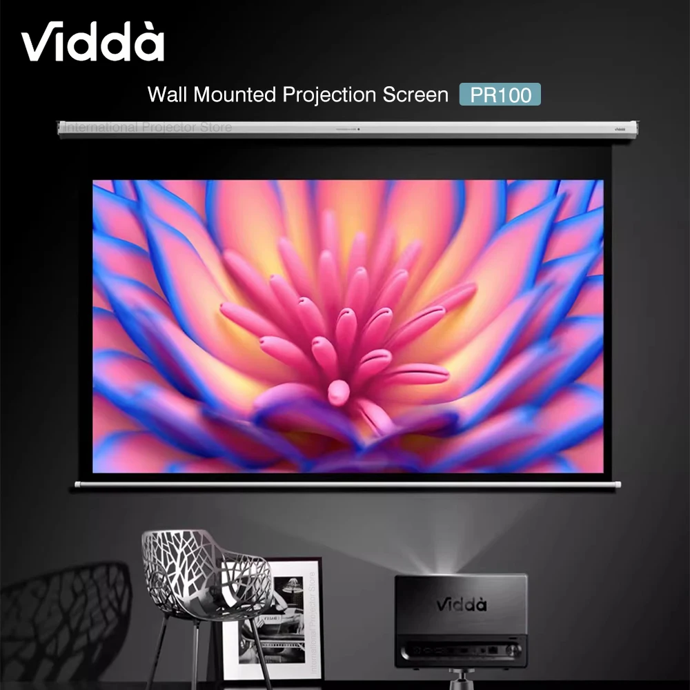 Vidda PR100 Hisense Electric Photon Screen for Vidda C1 pro  C1S projector 100 inch Intelligent Laser Projector Home