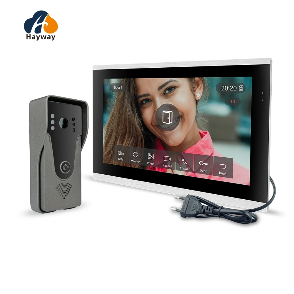 10 inch HD villa video intercom 1080P doorbell for home TUYA app wireless intercom call unlocking, etc