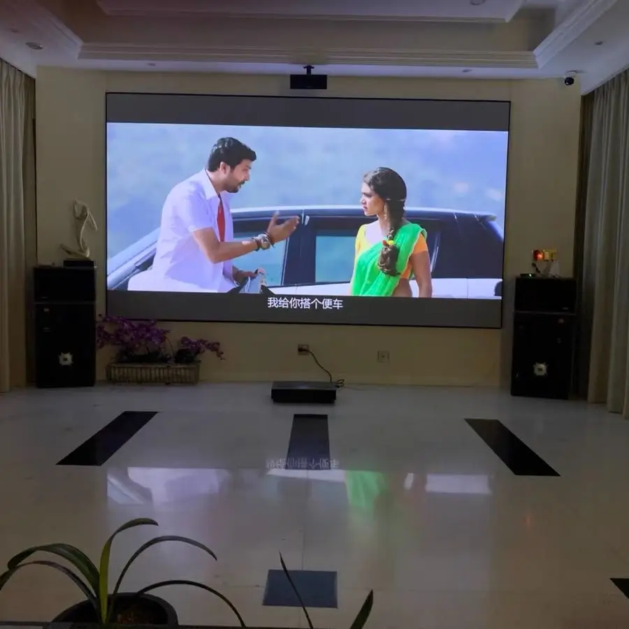 Popular Classic Cinema White Projector Screen HD 4K Frameless Projection Screens Suitable For All Kinds Of Projectors