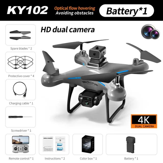 Ky102 Drone 8k Profesional Dual-camera Aerial Photography 360 Obstacle Avoidance Optical Flow Four-axis Rc Aircraft