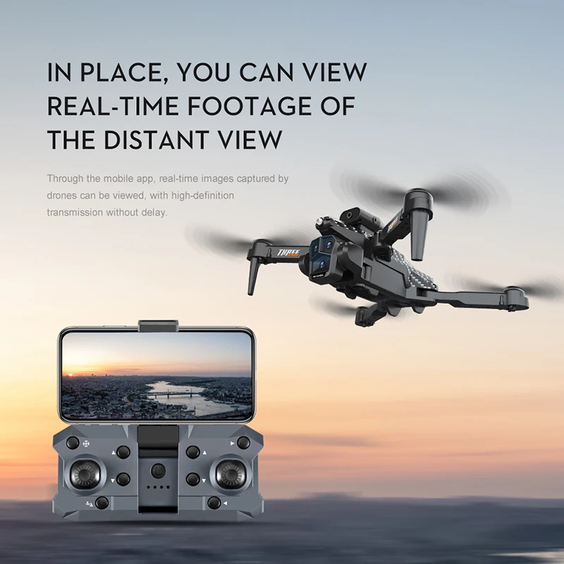 K10Max Drone 8K Professional With Three Camera Intelligent Optical Flow Localization Four-way Obstacle Avoidance 5000M