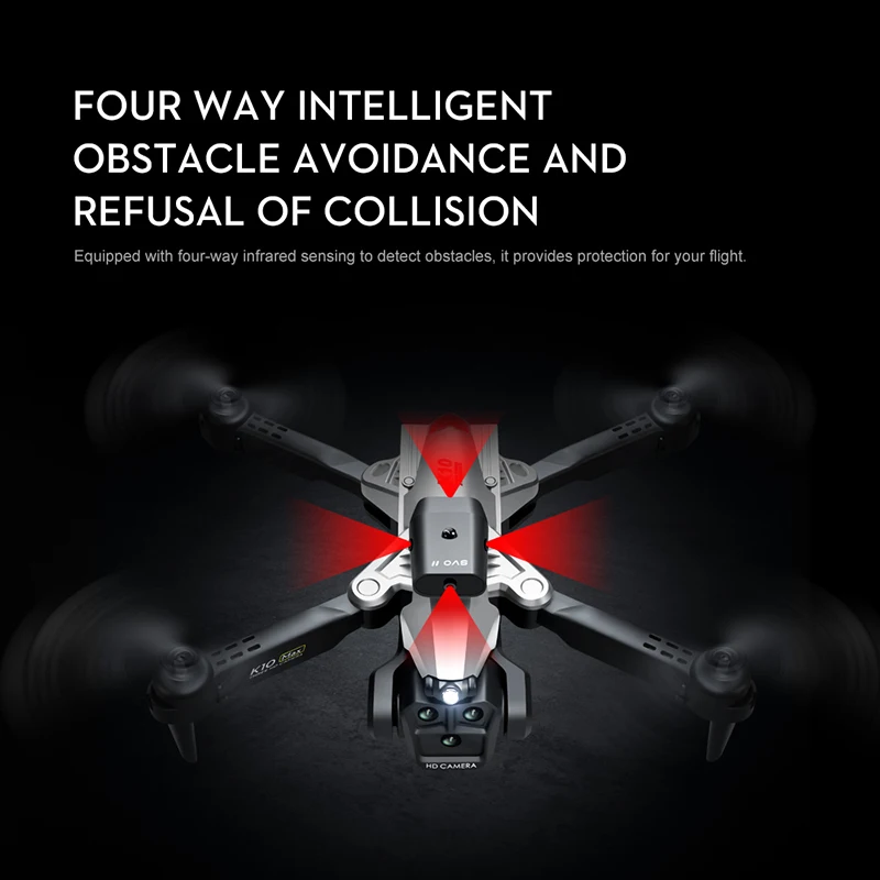 K10Max Drone 8K Professional With Three Camera Intelligent Optical Flow Localization Four-way Obstacle Avoidance 5000M