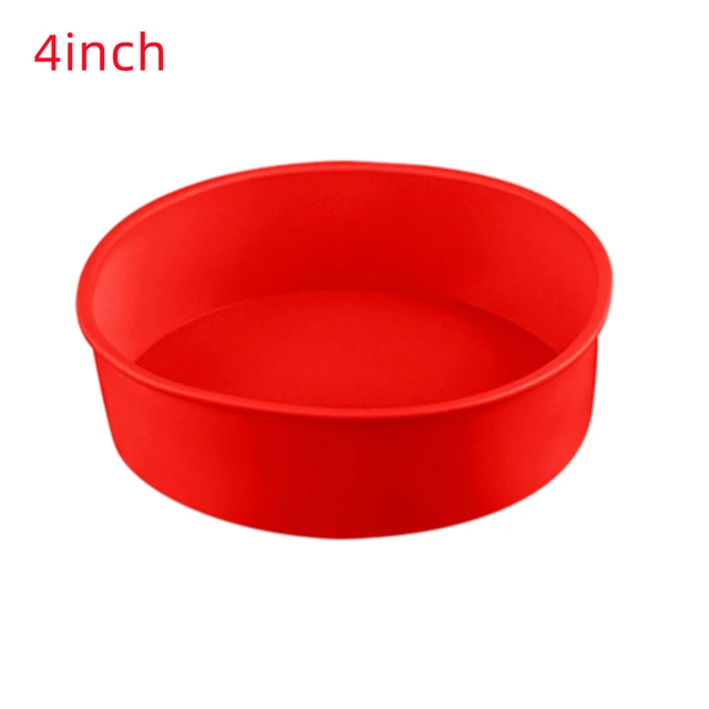 4/6/8 Inch Round Silicone Cake Mold Nonstick Cake Pan Tray  Reusable Pastry Mold Baking Tools Kitchen Accessories          0810