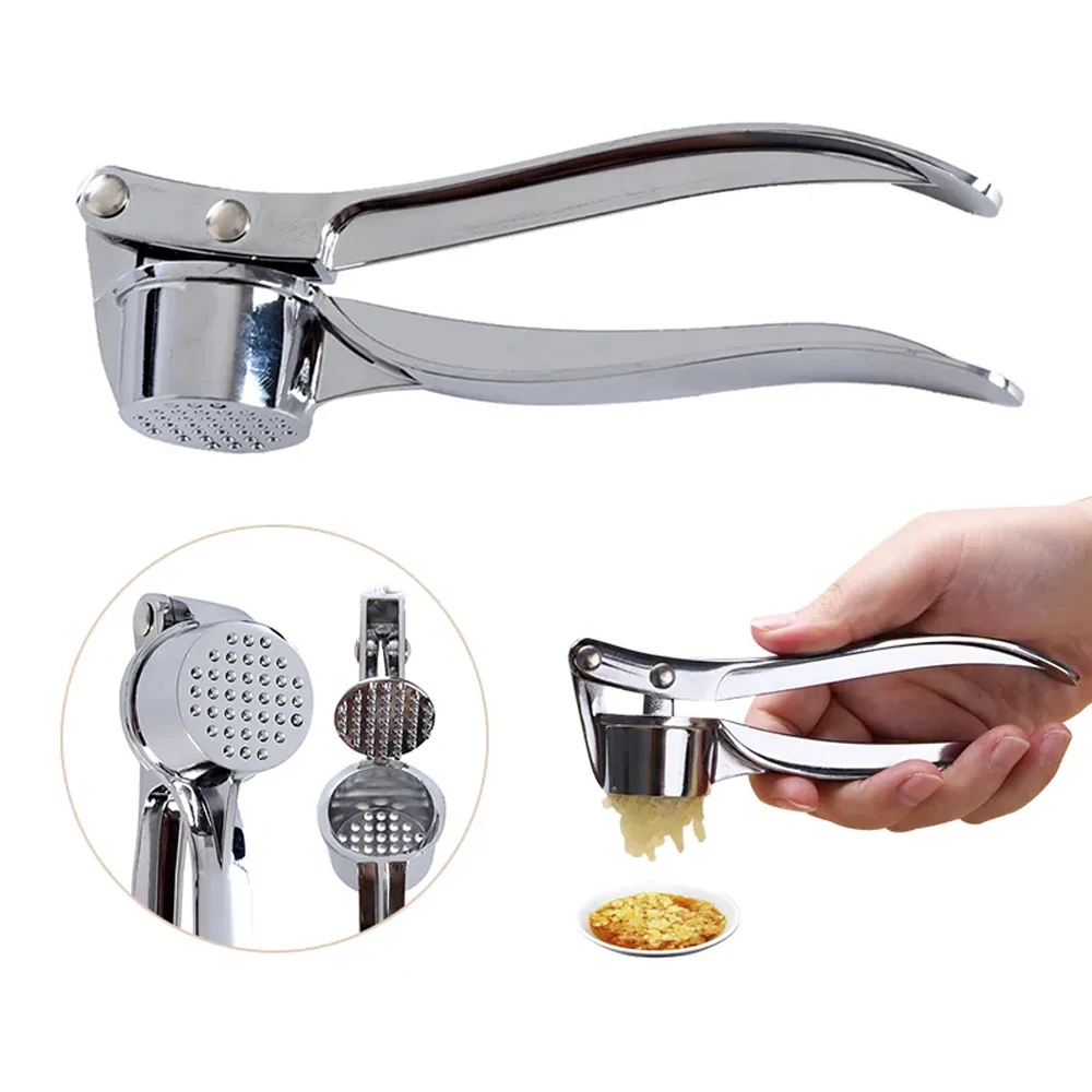 Press Crusher Mincer Kitchen Stainless Steel  Smasher Squeezer Manual Press Grinding Tool Kitchen Accessories