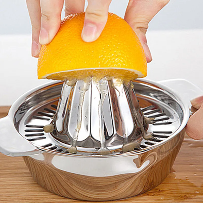 Stainless Steel Lemon Squeezer Manual Juicer For Orange Lemon Squeezer Reamers Fruit Vegetable Squeezer Cup Kitchen Tool