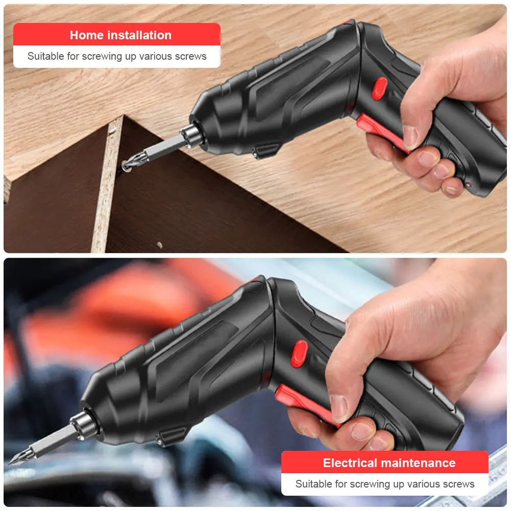 3.6V Electric Screw Driver Rechargeable Household Electric Drill LED Lighting Electric Power Screwdriver Portable Power Tool
