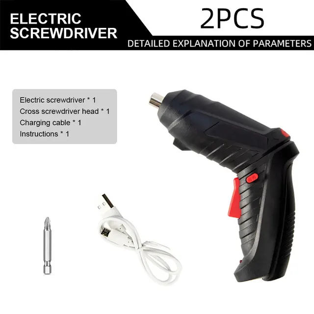3.6V Electric Screw Driver Rechargeable Household Electric Drill LED Lighting Electric Power Screwdriver Portable Power Tool