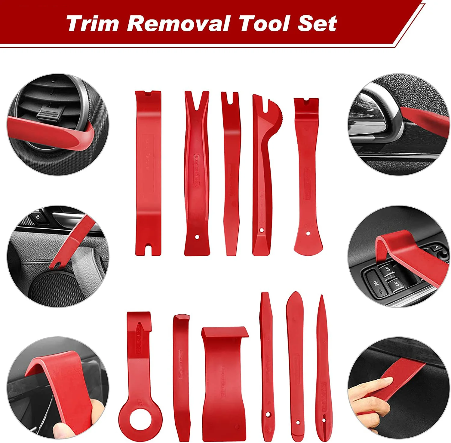 Auto Interior Disassembly Kit Car Plastic Trim Removal Tool Car Clips Puller Diy Panel Tools For Auto Trim Puller Set