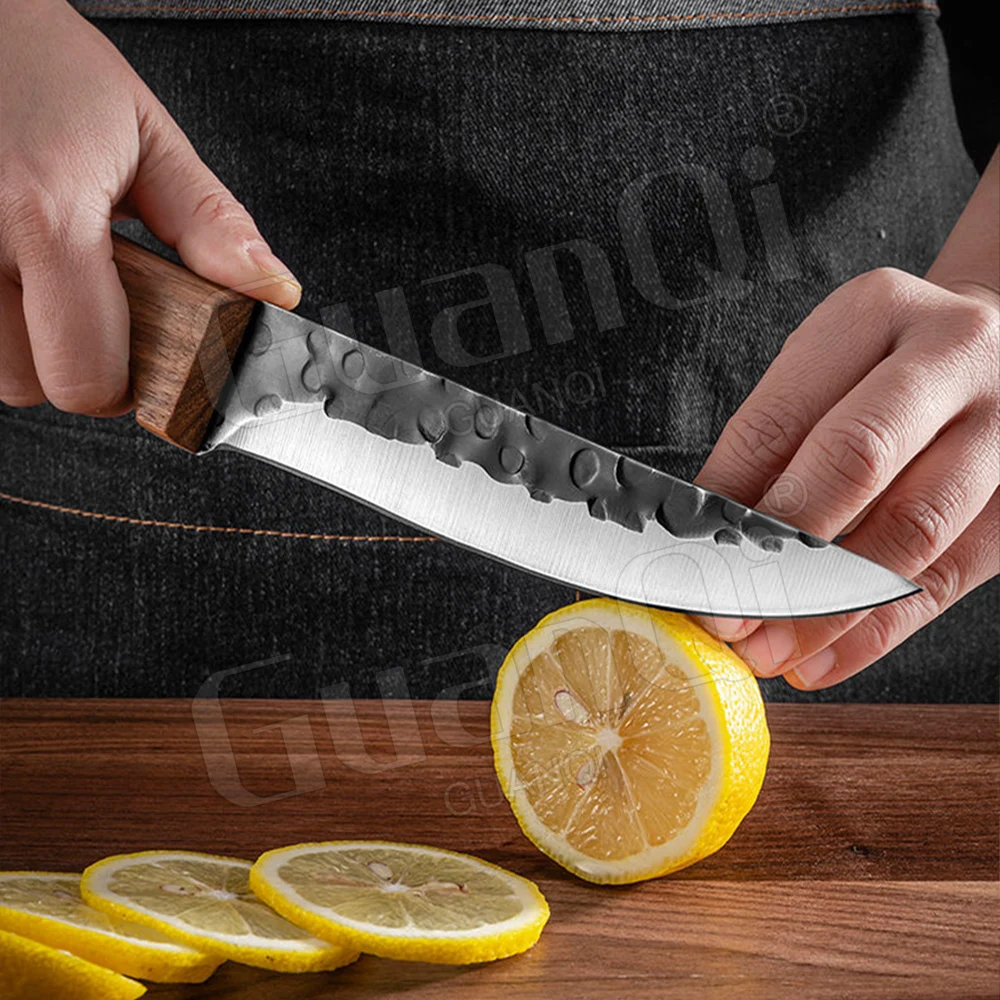 Forged Boning Knife Fishing Hunting Knife Stainless Steel Butcher Knife Handmade Slicing Kitchen Knives BBQ Camping Outdoor Tool