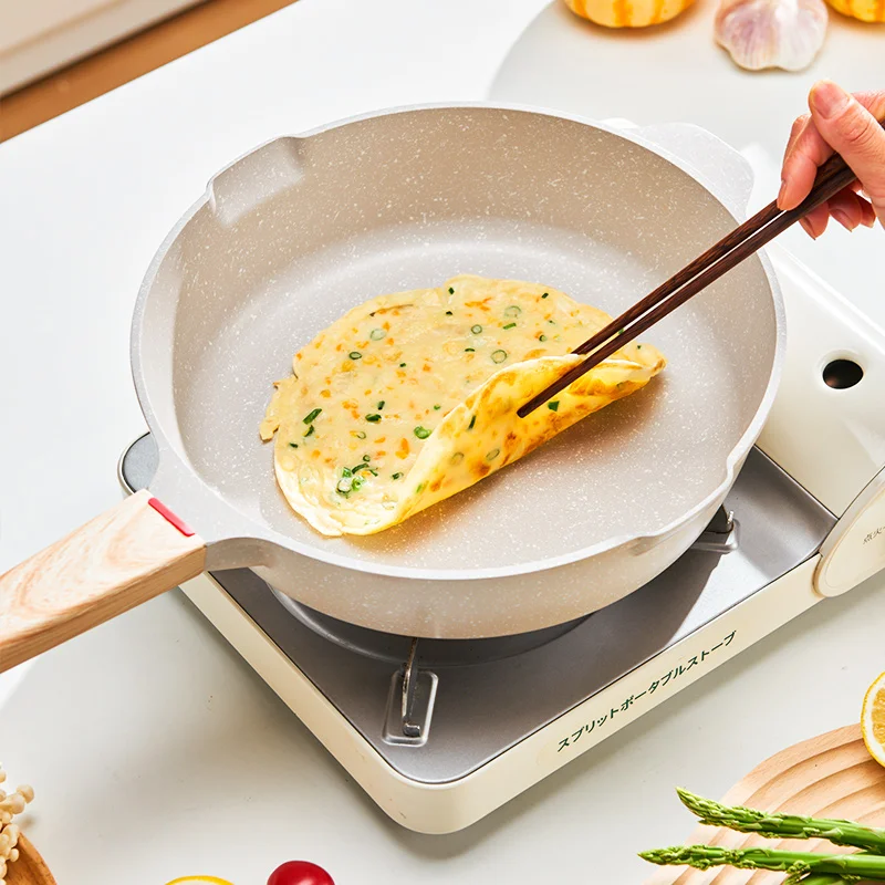 Nonstick Pan Multifunctional Aluminum Alloy Coated With Medical Stone Wok Steak Egg Pancake Pot Set Kitchen Utensils
