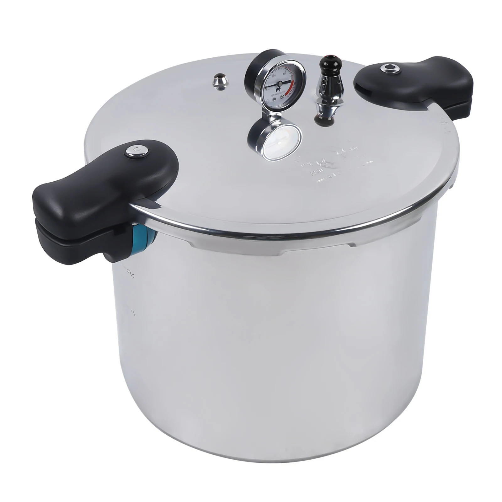 23 Quart Large Capacity Pressure Canner Cooker W/ Gauge Release Valve Silver New