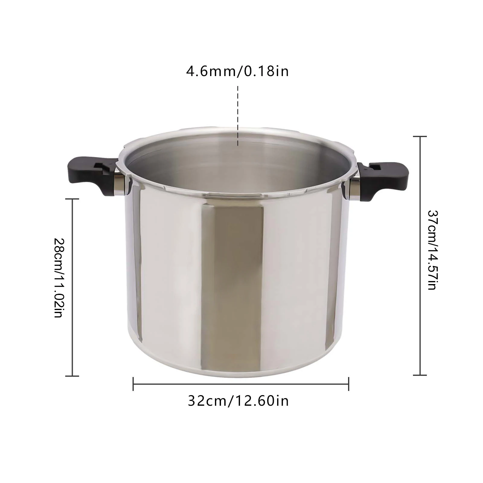 23 Quart Large Capacity Pressure Canner Cooker W/ Gauge Release Valve Silver New