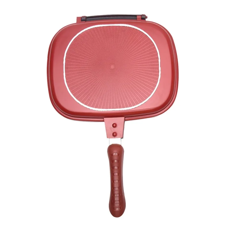 Double Sided Grill Frying Pan Skillet Grill Durable Nonstick Pans Baking Tray Wok Cooking Pots Utensils Kitchen Accessories