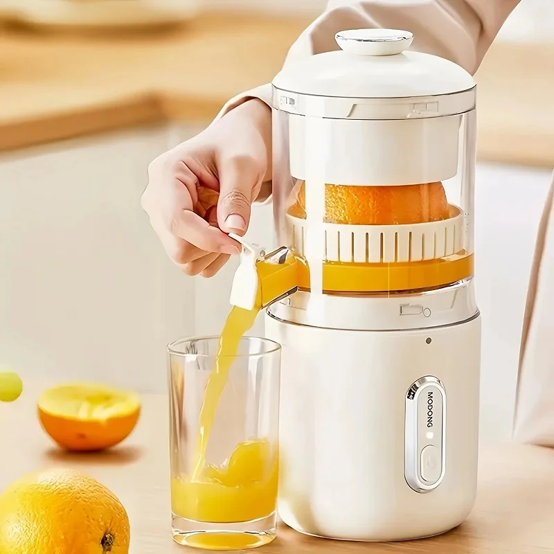 45W Electric Juicer 1500mAh Rechargeable Automatic Blender Fruit Squeezer  Portable Shakes Smoothie Fruit Separation Raw Juicer