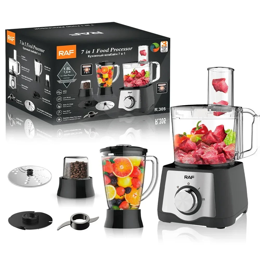 Houselin Blenders and Food Processor Combo for Kitchen, 3 in 1 Blender for Shakes and Smoothies, Meat Chopped, Grinding & More