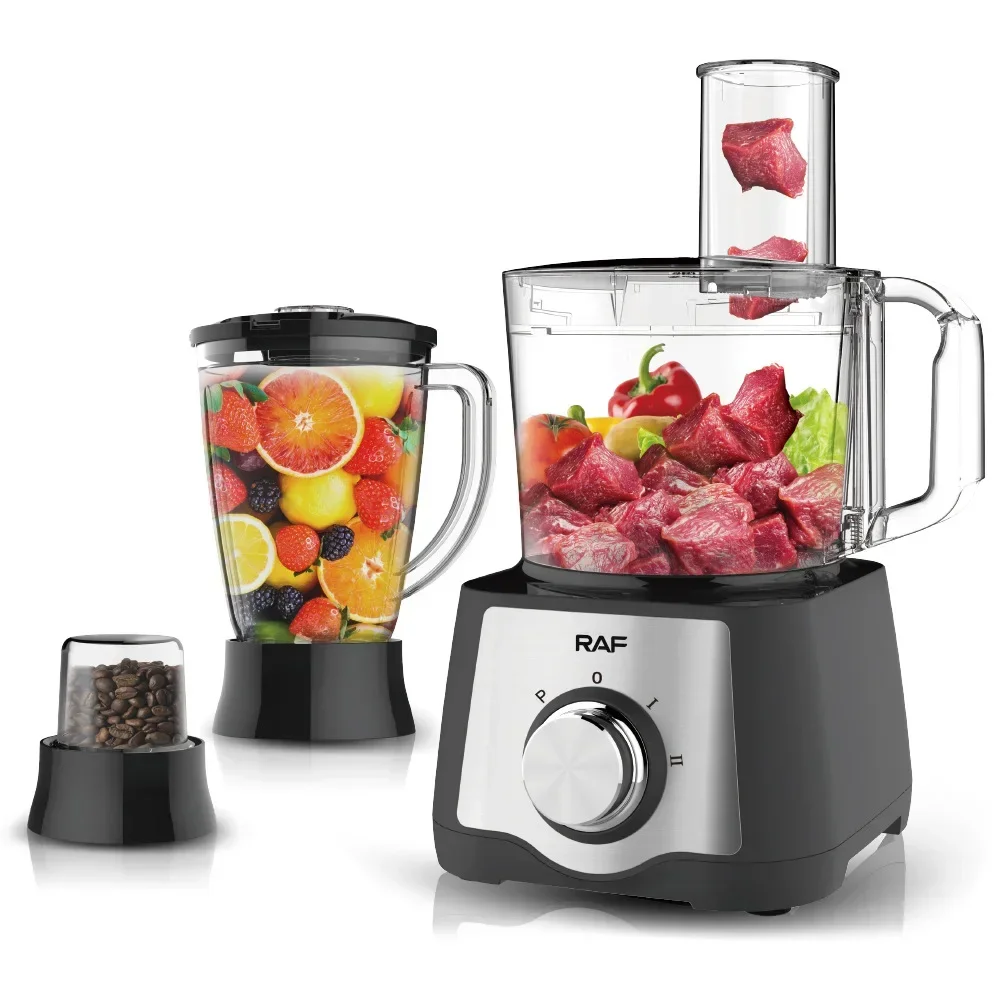 Houselin Blenders and Food Processor Combo for Kitchen, 3 in 1 Blender for Shakes and Smoothies, Meat Chopped, Grinding & More