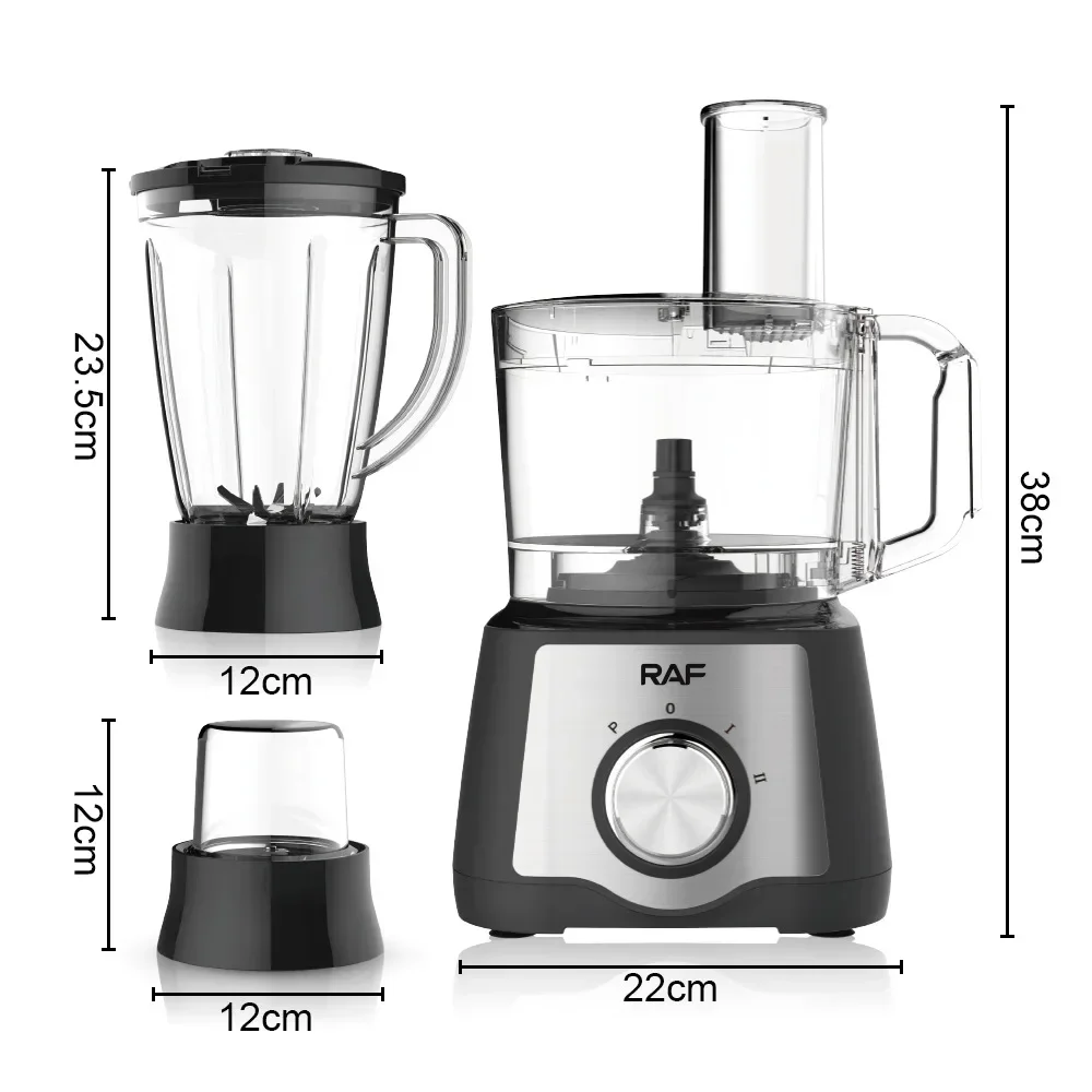 Houselin Blenders and Food Processor Combo for Kitchen, 3 in 1 Blender for Shakes and Smoothies, Meat Chopped, Grinding & More