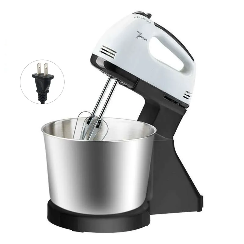 20CC 100W Electric Food Stand Mixer Cream Blender Dough Kneading 7 Speed Cake Bread Chef Machine Whisk Eggs Beater 220V