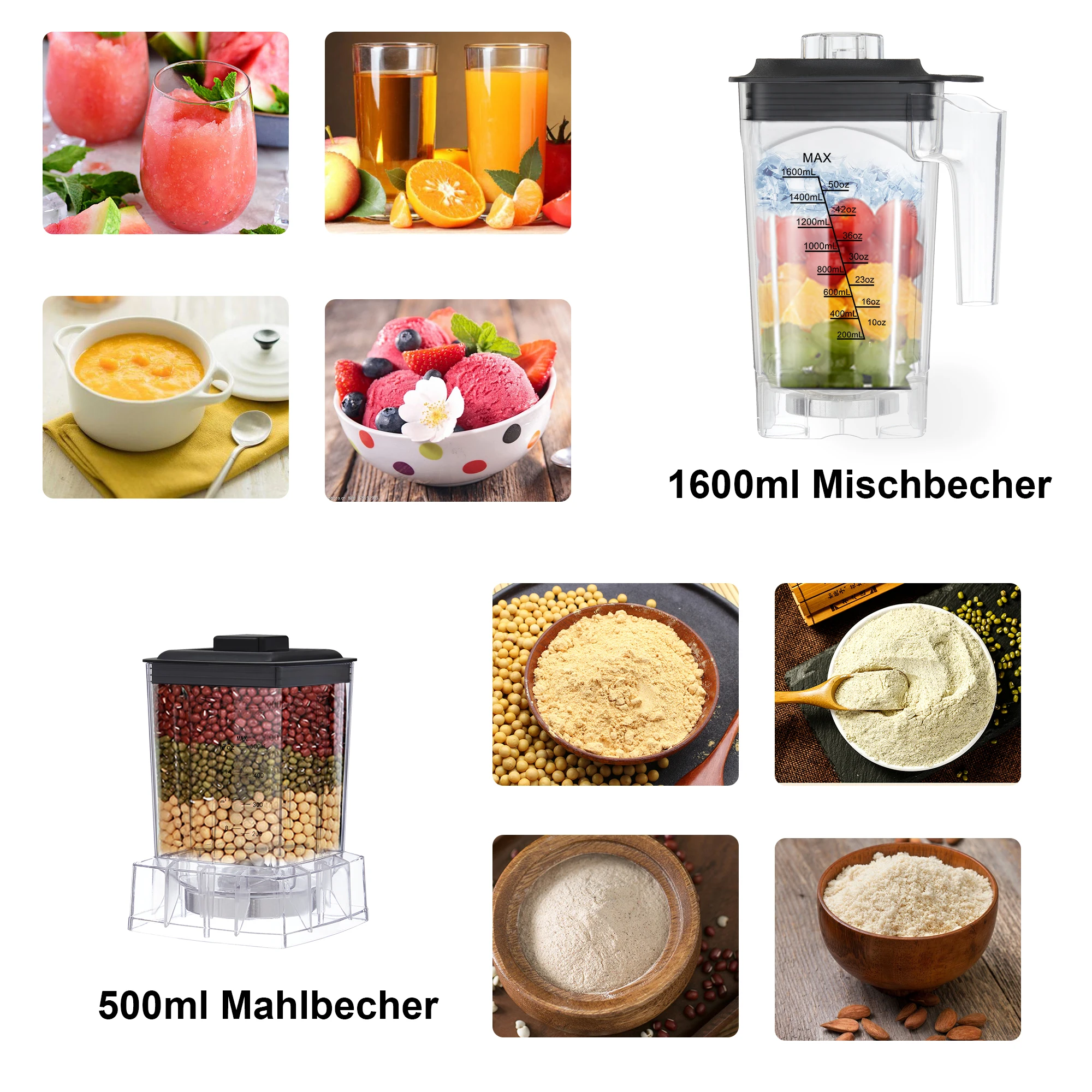 Digital BPA FREE 2L Automatic Program Professional Commercial Blender Mixer Juicer Food Processor Ice Smoothies Fruit