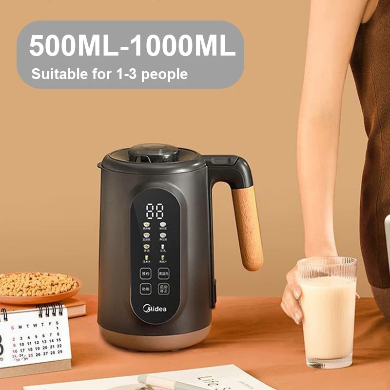 Midea Soymilk Machine Smart Food Blender 500ML-1000ML Stainless Steel Mixer Multifunctional Food Processor 220V Home Appliances