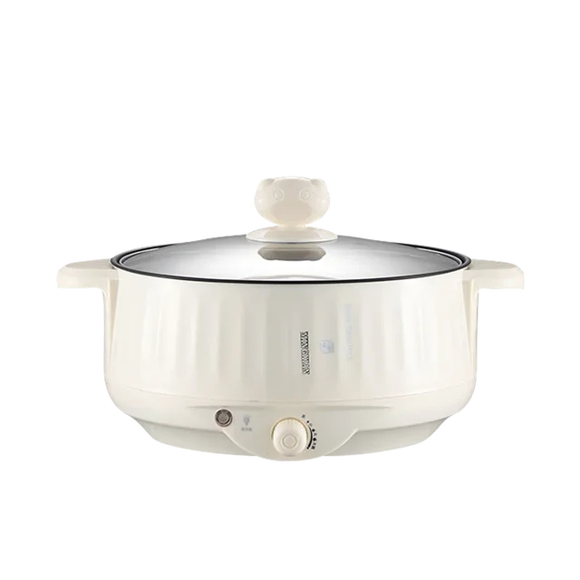 1.7L Electric Rice Cooker 220V Multicooker Hotpot Stew Heating Pan Noodles Eggs Soup Steamer Rice Cookers Cooking Pot For Home