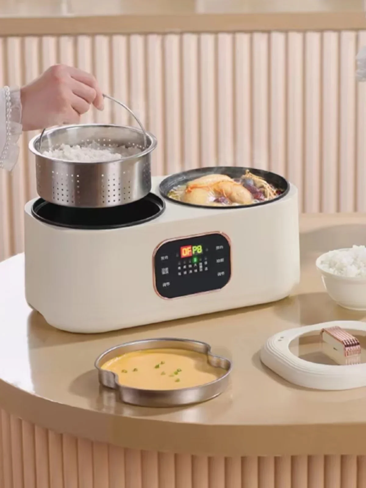 Multi functional electric cooker intelligent reservation insulation, cooking, soup cooking, Congee