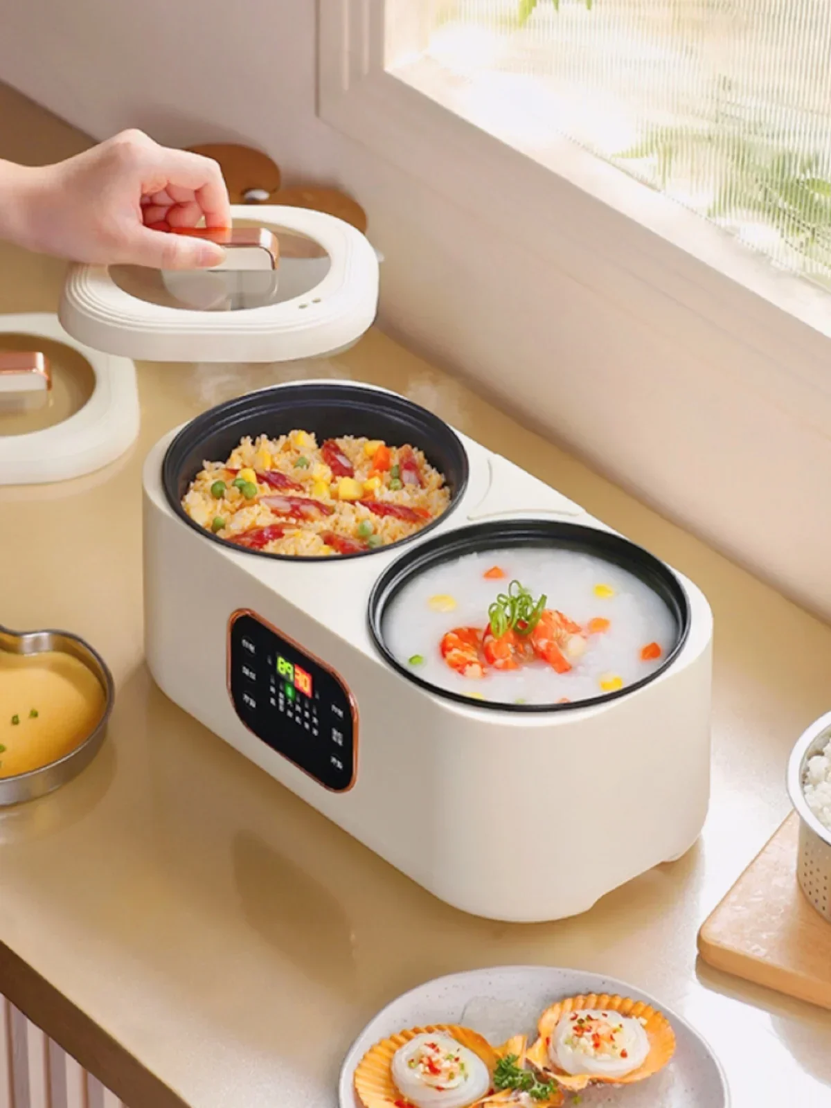 Multi functional electric cooker intelligent reservation insulation, cooking, soup cooking, Congee