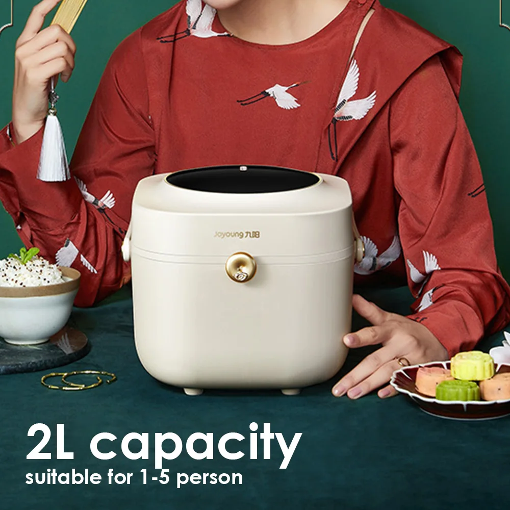 F131D Mini Rice Cooker 2L Multifunction Non-Stick Liner Rice Porridge Soup Electric Cooker For Home Kitchen Dormitory