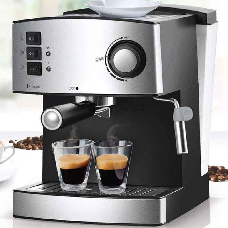 Espresso Machine 15 Bar Stainless Steel Espresso Maker with Milk Frothing Pitcher Professional Cappuccino MachinesCo